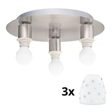 Eglo - LED lubinis šviestuvas MY CHOICE 3xE14/4W/230V matinis chromas/balta