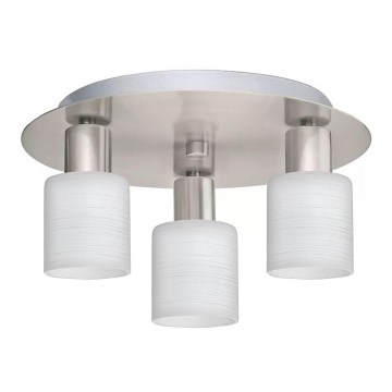 Eglo - LED lubinis šviestuvas MY CHOICE 3xE14/4W/230V matinis chromas/balta