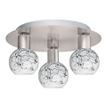 Eglo - LED Lubinis šviestuvas MY CHOICE 3xE14/4W/230V matinis chromas/balta/juoda