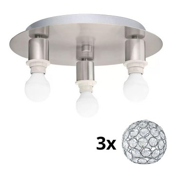 Eglo - LED lubinis šviestuvas MY CHOICE 3xE14/4W/230V matinis chromas