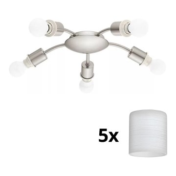 Eglo - LED lubinis šviestuvas MY CHOICE 5xE14/4W/230V  matinis chromas/balta