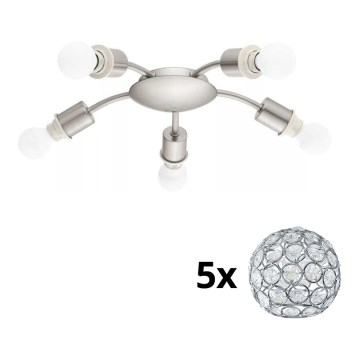 Eglo - LED lubinis šviestuvas MY CHOICE 5xE14/4W/230V  matinis chromas