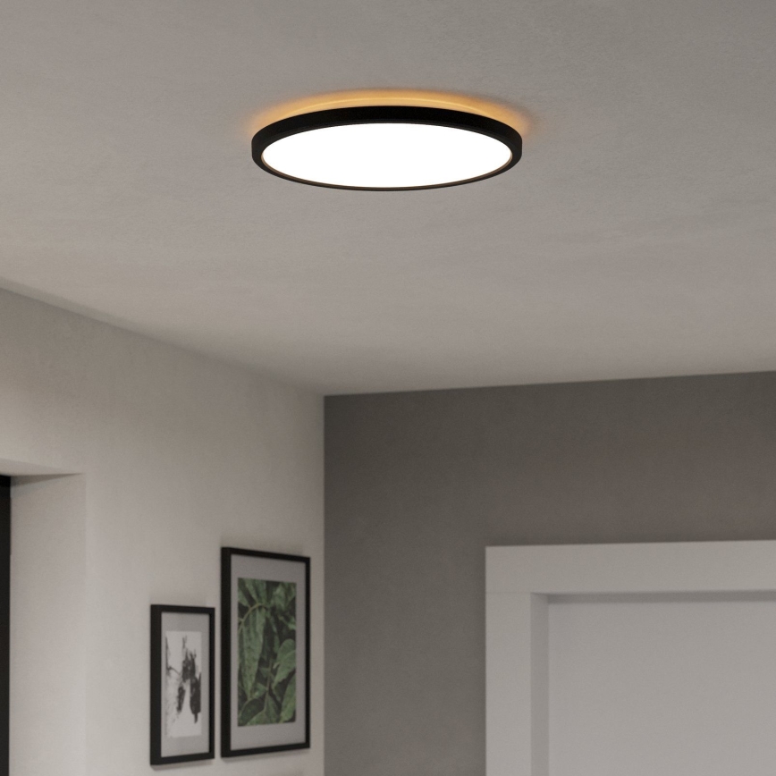 Eglo - LED lubinis vonios šviestuvas LED/13,9W/230V 2700/4000/6500K diametras 30 cm IP44 juoda