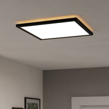 Eglo - LED lubinis vonios šviestuvas LED/17,6W/230V 2700/4000/6500K 39x39 cm IP44 juoda