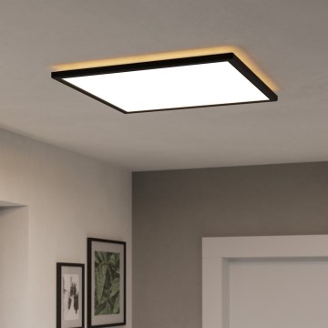 Eglo - LED lubinis vonios šviestuvas LED/17W/230V 2700/4000/6500K 50x50 cm IP44 juoda