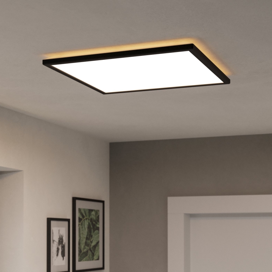Eglo - LED lubinis vonios šviestuvas LED/17W/230V 2700/4000/6500K 50x50 cm IP44 juoda
