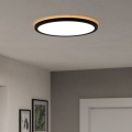 Eglo - LED lubinis vonios šviestuvas LED/18,5W/230V 2700K/4000K/6500K diametras 38,9 cm IP44 juoda