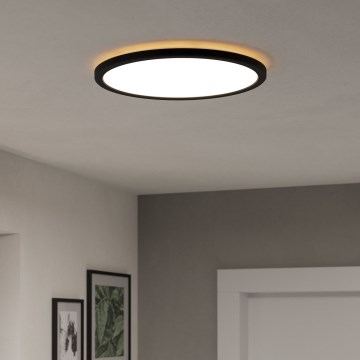 Eglo - LED lubinis vonios šviestuvas LED/18,5W/230V 2700K/4000K/6500K diametras 38,9 cm IP44 juoda
