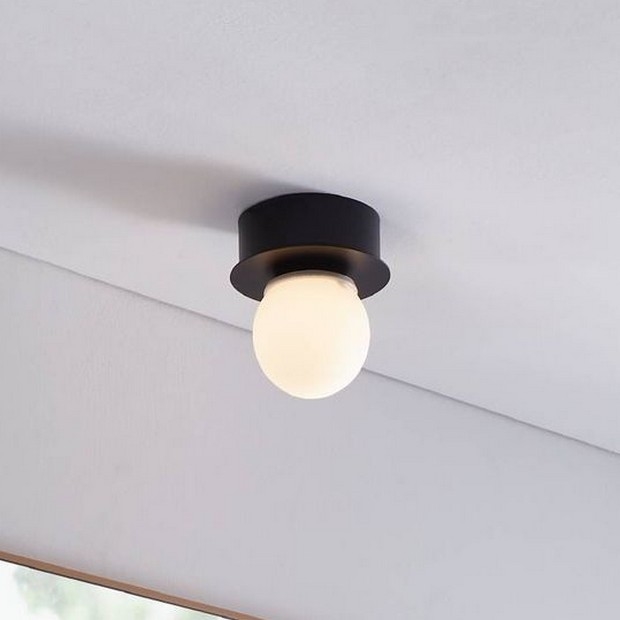Eglo - LED lubinis vonios šviestuvas LED/3,3W/230V IP44 juoda