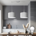 Eglo - LED Lubų šviestuvas ant laido TUNJA 2xE27/60W/230V balta