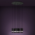 Eglo - LED Pakabinamas sietynas 10xGU10/4,6W/230V juoda