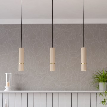 Eglo - LED Pakabinamas sietynas 3xGU10/5W/230V 3000K smėlio spalva