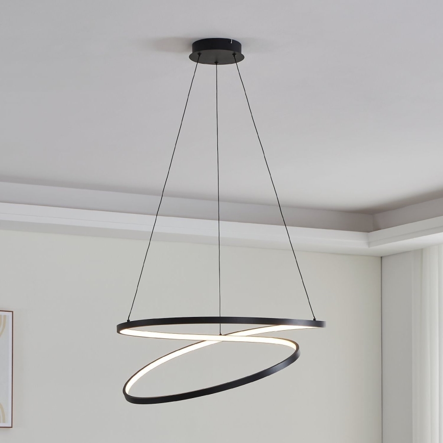 Eglo - LED Pakabinamas sietynas LED/42W/230V 3000K juoda