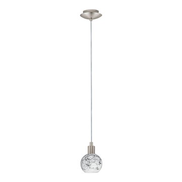 Eglo - LED Pakabinamas sietynas MY CHOICE 1xE14/4W/230V matinis chromas/balta/juoda