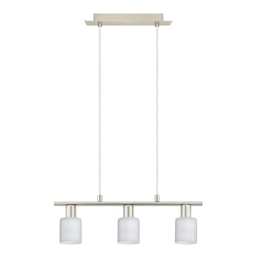 Eglo - LED Pakabinamas sietynas MY CHOICE 3xE14/4W/230V matinis chromas/balta