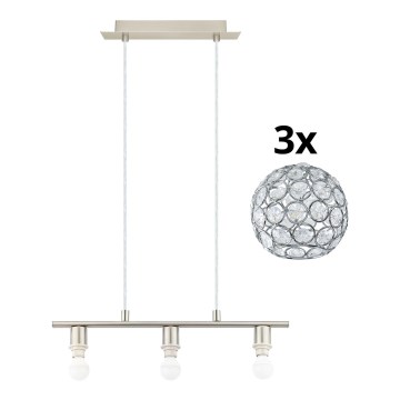 Eglo - LED Pakabinamas sietynas MY CHOICE 3xE14/4W/230V matinis chromas