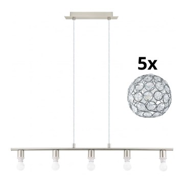 Eglo - LED Pakabinamas sietynas MY CHOICE 5xE14/4W/230V matinis chromas
