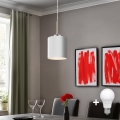 Eglo - LED Pakabinamas sietynas TUNJA 1xE27/60W/230V balta