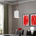 Eglo - LED Pakabinamas sietynas TUNJA 1xE27/60W/230V balta