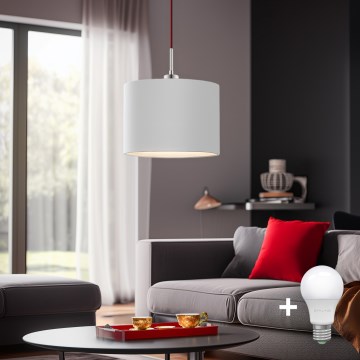 Eglo - LED Pakabinamas sietynas TUNJA 1xE27/60W/230V balta