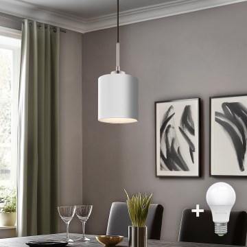 Eglo - LED Pakabinamas sietynas TUNJA 1xE27/60W/230V balta
