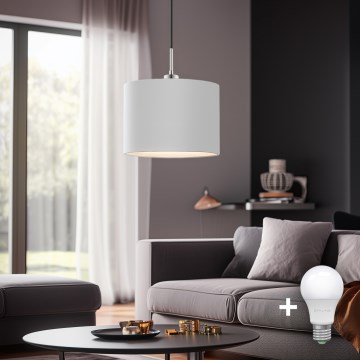 Eglo - LED Pakabinamas sietynas TUNJA 1xE27/60W/230V balta