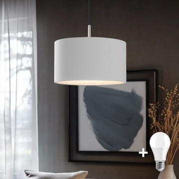 Eglo - LED Pakabinamas sietynas TUNJA 1xE27/60W/230V balta