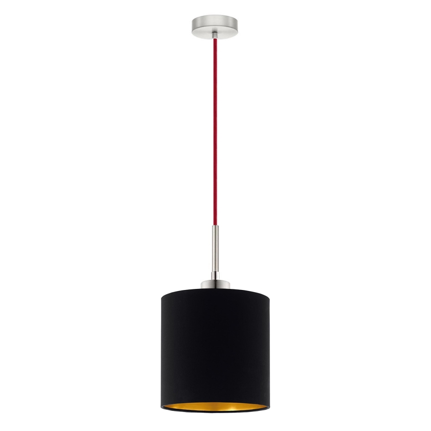 Eglo - LED Pakabinamas sietynas TUNJA 1xE27/60W/230V juoda