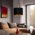 Eglo - LED Pakabinamas sietynas TUNJA 1xE27/60W/230V juoda