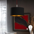 Eglo - LED Pakabinamas sietynas TUNJA 1xE27/60W/230V juoda