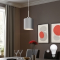 Eglo - LED Pakabinamas sietynas TUNJA 1xE27/60W/230V pilka