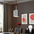 Eglo - LED Pakabinamas sietynas TUNJA 1xE27/60W/230V pilka