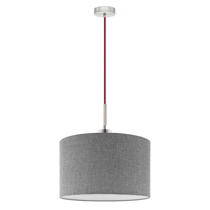 Eglo - LED Pakabinamas sietynas TUNJA 1xE27/60W/230V pilka