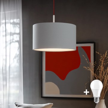 Eglo - LED Pakabinamas sietynas TUNJA 1xE27/60W/230V pilka