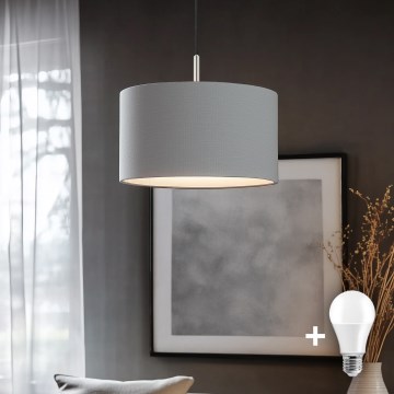 Eglo - LED Pakabinamas sietynas TUNJA 1xE27/60W/230V pilka