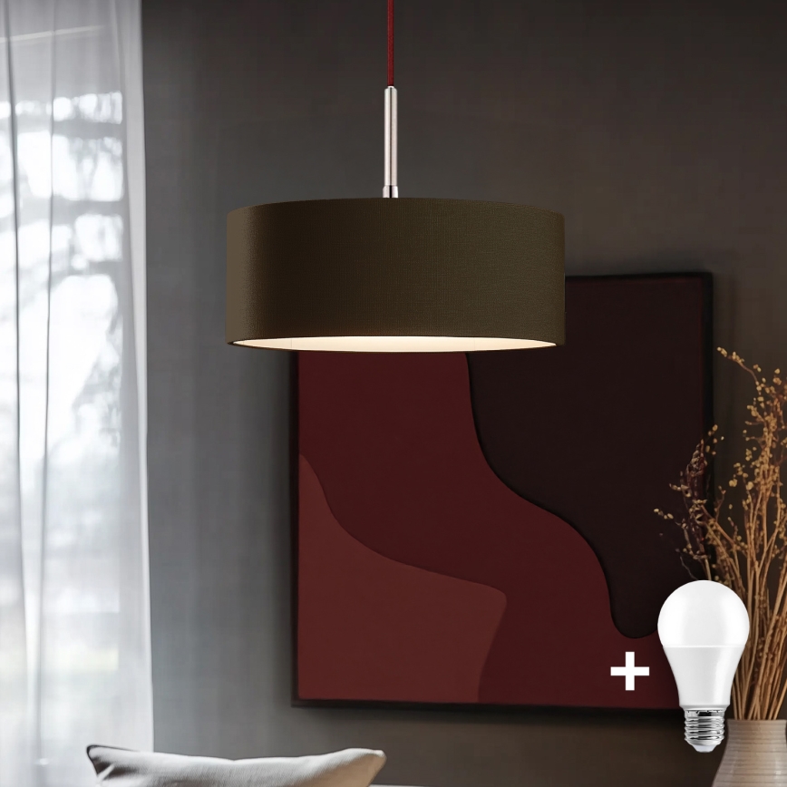 Eglo - LED Pakabinamas sietynas TUNJA 1xE27/60W/230V ruda