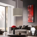Eglo - LED Pakabinamas sietynas TUNJA 1xE27/60W/230V taupe