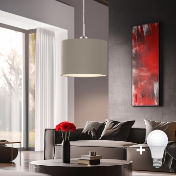 Eglo - LED Pakabinamas sietynas TUNJA 1xE27/60W/230V taupe