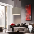 Eglo - LED Pakabinamas sietynas TUNJA 1xE27/60W/230V taupe
