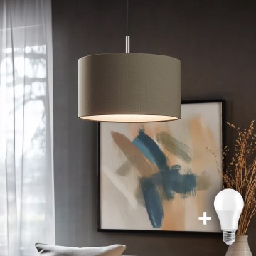 Eglo - LED Pakabinamas sietynas TUNJA 1xE27/60W/230V taupe