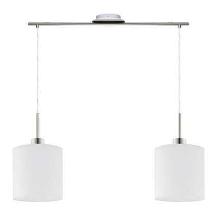Eglo - LED Pakabinamas sietynas TUNJA 2xE27/60W/230V balta