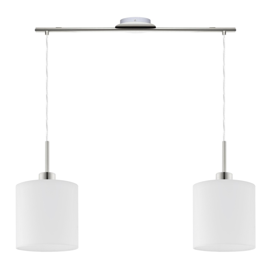 Eglo - LED Pakabinamas sietynas TUNJA 2xE27/60W/230V balta