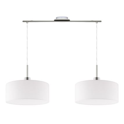Eglo - LED Pakabinamas sietynas TUNJA 2xE27/60W/230V balta