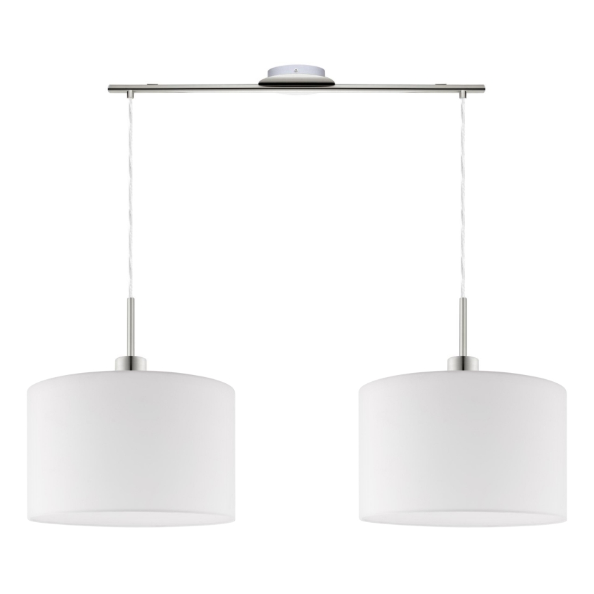 Eglo - LED Pakabinamas sietynas TUNJA 2xE27/60W/230V balta
