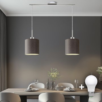 Eglo - LED Pakabinamas sietynas TUNJA 2xE27/60W/230V ruda