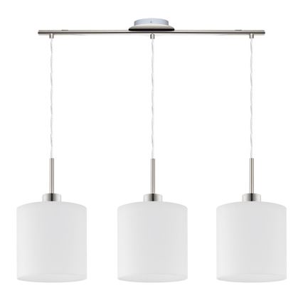Eglo - LED Pakabinamas sietynas TUNJA 3xE27/60W/230V balta