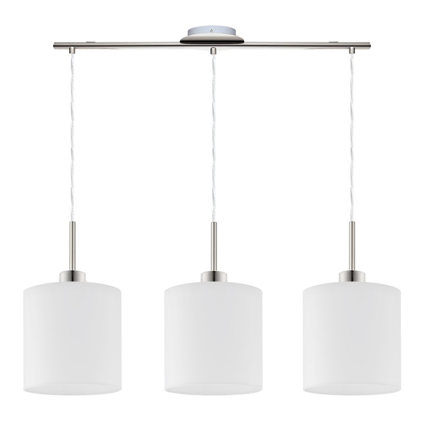 Eglo - LED Pakabinamas sietynas TUNJA 3xE27/60W/230V balta