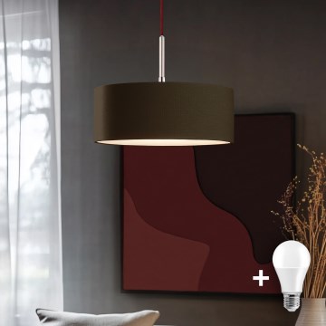 Eglo - LED Pakabinamas šviestuvas ant laido TUNJA 1xE27/60W/230V rudos spalvos