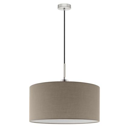 Eglo - LED pakabinamas šviestuvas ant laido TUNJA 1xE27/60W/230V taupe