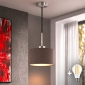Eglo - LED pakabinamas šviestuvas ant laido TUNJA 1xE27/60W/230V Ø 20 cm ruda/juoda